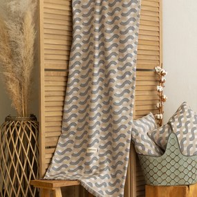 Ριχτάρι Τριθέσιου Καναπέ (180x300) Aslanis Home Pinovo Γκρι-Ραφ