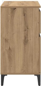 vidaXL Πλαϊνό γραφείο με συρτάρι Artisan Oak 60 x 35 x 70 cm