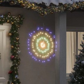 vidaXL Φωτάκια Χριστουγεννιάτικα 2 τεμ. 140 LED Πολύχρωμα 17 εκ.