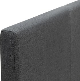 Κρεβάτι Flat Megapap υφασμάτινο χρώμα ανθρακί 120x200εκ.