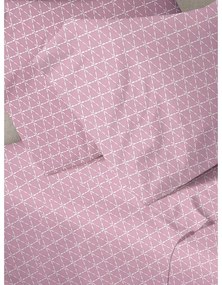 Σετ Σεντόνια Menta Εμπριμέ 940 Pink Υπέρδιπλο (220x250)