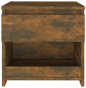 vidaXL Κομοδίνα 2 τεμ. Καπνιστή Δρυς 40x30x39 εκ. από Επεξεργ. Ξύλο