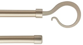 Κουρτινόξυλο Φ19mm Διπλό Επεκτεινόμενο 210-380cm Με Άκρα L-N Atelier Mat Gold 7968210980