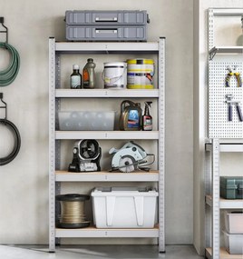 Μεταλλική Ραφιέρα Δαπέδου 5 Θέσεων (75x30x150) Songmics GLR030EZ01