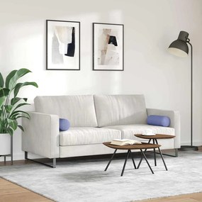 vidaXL Μαξιλάρια Στήριγμα 2 pcs Μπλε τζην Ø 15 x 40 εκ ύφασμα