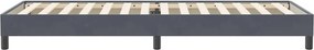 vidaXL Κρεβάτι Boxspring χωρίς Στρώμα Σκούρο Γκρι 80x220 εκ. Βελούδινο