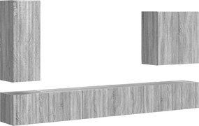 vidaXL Επιτοίχιο 6 pcs Γκρίζο Σονομα