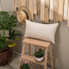 Μαξιλαροθήκη Διακοσμητική Bivona 01 Ecru Teoran 30X50 Cotton-Polyester