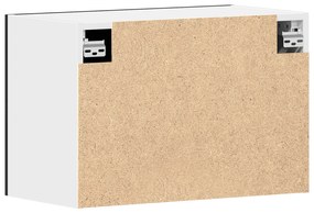 vidaXL Μαύρο Ράφι Τοίχου - 60x31x60 εκ., Από Επεξεργασμένο Ξύλο