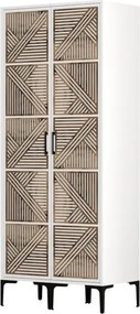 Stewehome Ντουλάπα με δύο πόρτες (PP) 80x47x210 cm