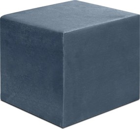 Σκαμπώ April Megapap βελούδινο χρώμα ανθρακί 40x40x40εκ.
