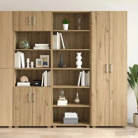 vidaXL Πλαϊνό γραφείο Artisan Δρυς 70 x 41 x 185 εκ Επεξεργασμένο Ξύλο