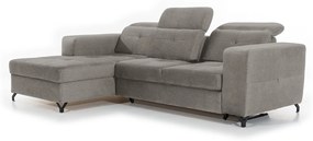 Γωνιακός καναπές Κρεβάτι BELAVIO Mini, με αποθηκευτικό χώρο, γκρί 266x107x174cm-Αριστερή γωνία-BOG6234