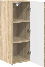 vidaXL Ντουλάπι Τηλεόρασης Τοίχου 2 pcs Σονόμα Επεξεργασμένο Ξύλο