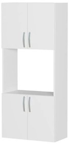 Ντουλάπα κουζίνας Armado Megapap χρώμα λευκό 60x32x140εκ.