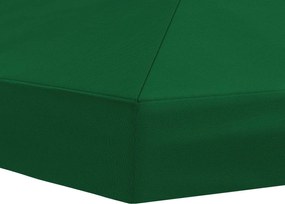 vidaXL Κάλυψη Σκηνής Γκαζebo 6 x 3 m Πράσινο Πολυεστέρας 190