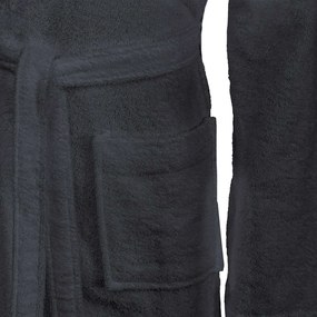 vidaXL Μπουρνούζι KINN Ανθρακί XXL Βαμβάκι