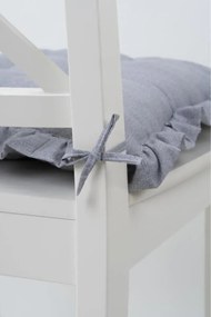 Stewehome Μαξιλάρι καρέκλας με βολάν και κορδόνια 42x42 cm