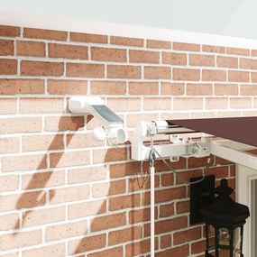 vidaXL Τέντα Πτυσσόμενη Αυτόματη με LED Καφέ 400x300 εκ.