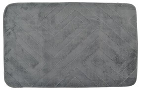 Πατάκι Μπάνιου Memory Foam Γκρι Χρώμα Με Pvc 50x80cm