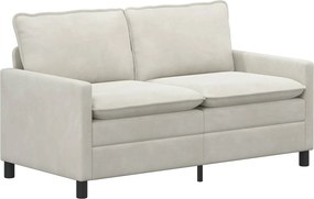 vidaXL Σετ Καναπέ 2 pcs Κρεμ Βελούδο