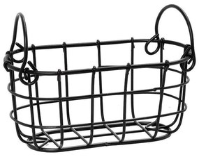 Καλάθι Διακοσμητικό Μεταλλικό TAK216 19,5x9,5x9cm Black Espiel Metal