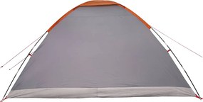 vidaXL Σκηνή Camping 6 ατόμων Γκρι και Πορτοκαλί