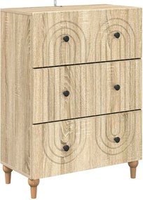 vidaXL Ντουλάπι με Συρτάρια Sonoma Δρυς 66 x 34,5 x 90 εκ