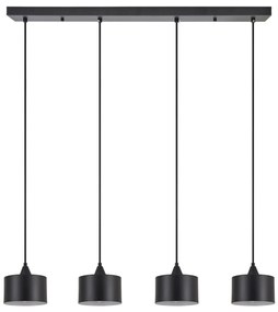 SE21-BL-B10-4BL-MS1 ADEPT PENDANT Black Metal Shade+