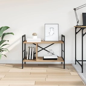 vidaXL Ράφι Βιβλίων 3 επιπέδων 75 x 30 x 58,5 εκ. Επεξεργασμένο Ξύλο