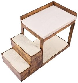 VEVOR Pet Bunk Bed with Stairs Dog/Cat Window Perch Sleeper Couch Medium Size