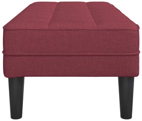 vidaXL Παγκάκι Κόκκινο 113x57x39 εκ Ταπετσαρία