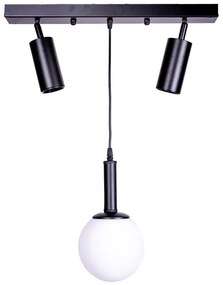 Φωτιστικό οροφής Barten pakoworld E27 μαύρο μέταλλο 45x30x45εκ