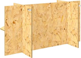 vidaXL Βάση Terrarium με ράφι Καφέ 100 x 40 x 50 cm OSB
