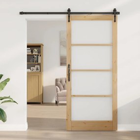 vidaXL Εσωτερική Πόρτα με Γυαλί "ORKDAL" 93x211x4 εκ Ξύλο Πεύκου