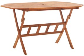 vidaXL Τραπέζι Κήπου Πτυσσόμενο 135 x 85 x 75 εκ. Μασίφ Ξύλο Ακακίας