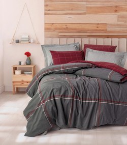 Single Quilt Cover Set Sento - Grey Grey
