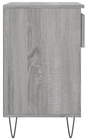vidaXL Παπουτσοθήκη Γκρι Sonoma 70x36x60 εκ. από Επεξεργασμένο Ξύλο