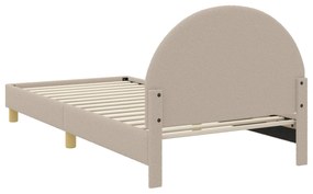 vidaXL Κρεβάτι Παιδικής Κρεβατοκάμαρας με Κεφαλάκι Ανοιχτό γκρι