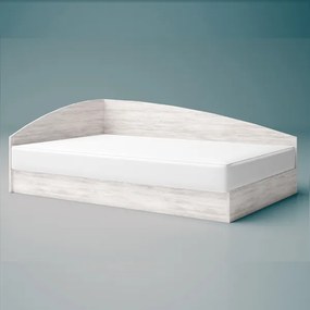 Κρεβάτι ημιδιπλό Break 3 με αποθηκευτικό χώρο 124x70x193cm &amp; στρώμα 120x22x190cm Oak Blanco -GRA211