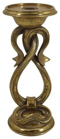 Κηροπήγιο 253-223-511 11x27cm Gold Polyresin
