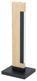 Φωτιστικό Επιτραπέζιο Led Camacho 99295 3000K Black-Brown Eglo Metal,Wood