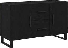 vidaXL Πλαϊνό γραφείο Μαύρη Οξυά 100 x 36 x 60 εκ. Επεξεργασμένο ξύλο