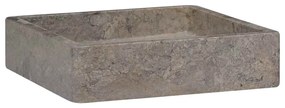 vidaXL Νιπτήρας Γκρι 40 x 40 x 10 εκ. Μαρμάρινος