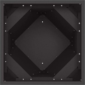 vidaXL Γλάστρα Μαύρο 40 x 40 x 75 cm Ατσάλι