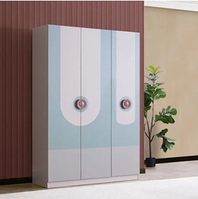 Stewehome Νεανική Τρίφυλλη Ντουλάπα Μίντι Μίντ 135x55x206 cm
