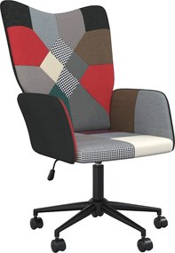 vidaXL Πολυθρόνα Relax Σχέδιο Patchwork Υφασμάτινη