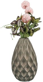 Βάζο 697ELD1216 Φ17x25cm Grey Aberto Design Ceramic