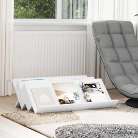 vidaXL Ράφι Περιοδικών Λευκό 90 x 53 x 28,5 εκ Επεξεργασμένο ξύλο