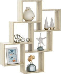 vidaXL Ράφι Κύβος Τοίχου Sonoma Δρυς 78 x 15 x 93 εκ. από Επεξ. Ξύλο